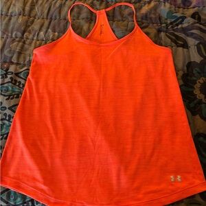 Under Armour Orange Racerback Sleeveless Tank Top